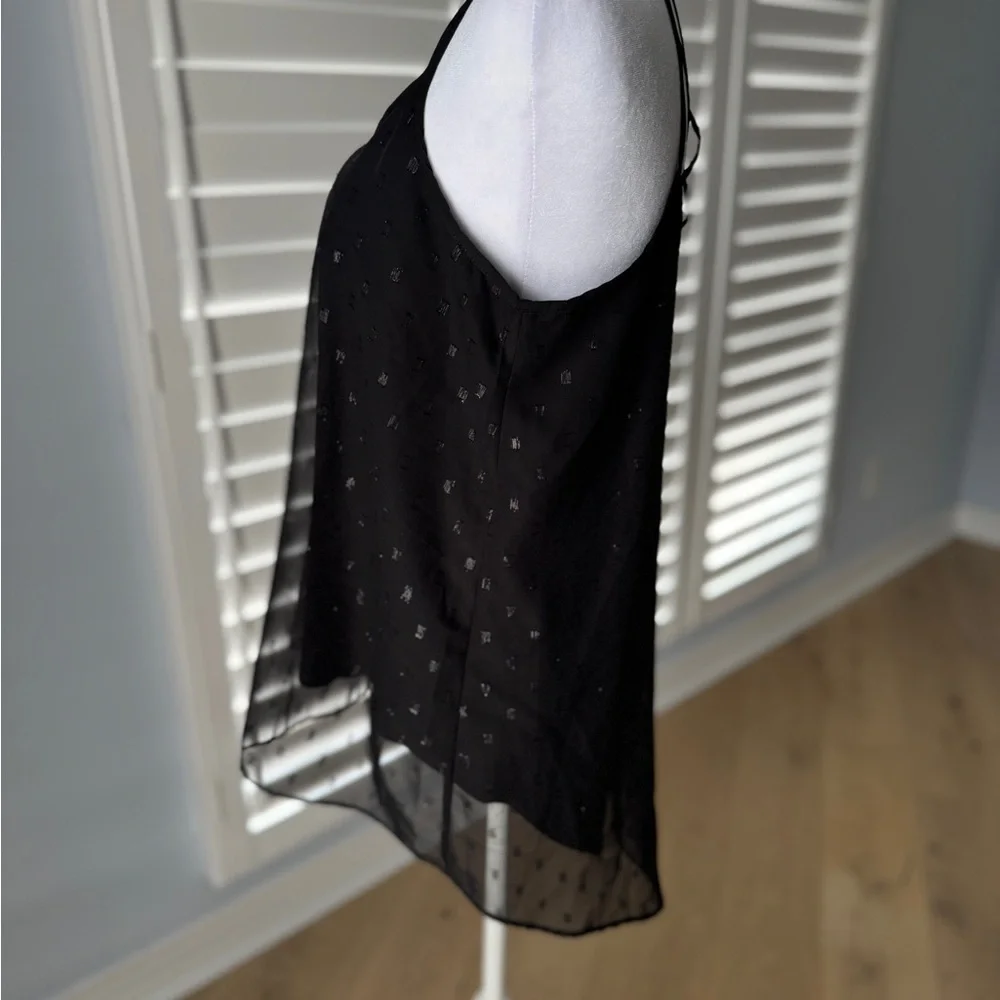 Charming Charlie Black Sparkle Top Blouse - Picture 3 of 7